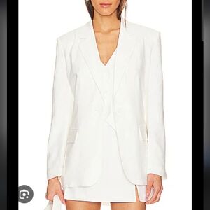 House of Harlow 1960 White Blazer Lightweight Tailored sz XL